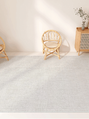 Linen Patterned Light Grey Modern Minimalist Living Room Rug Bedroom Sofa Coffee Table Rug 06