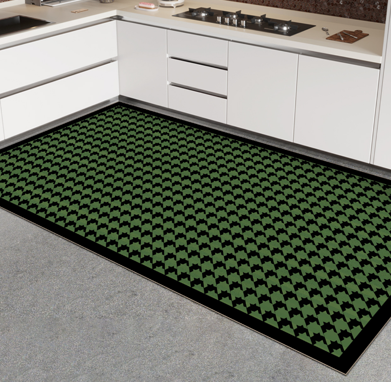Scrubbable Kitchen Floor Mats Waterproof, Grease-proof and Non-slip PVC Foot Mats For Dirt-resistant Carpets 03 - Image 2