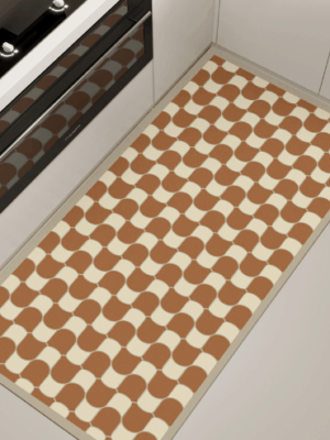 Scrubbable Kitchen Floor Mats Waterproof, Grease-proof and Non-slip PVC Foot Mats For Dirt-resistant Carpets 04