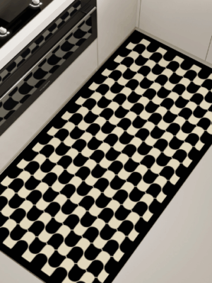 Scrubbable Kitchen Floor Mats Waterproof, Grease-proof and Non-slip PVC Foot Mats For Dirt-resistant Carpets 05