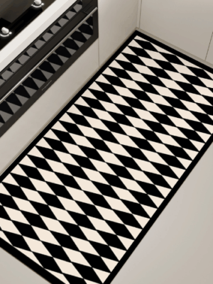 Scrubbable Kitchen Floor Mats Waterproof, Grease-proof and Non-slip PVC Foot Mats For Dirt-resistant Carpets 06