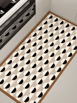 Scrubbable Kitchen Floor Mats Waterproof, Grease-proof and Non-slip PVC Foot Mats For Dirt-resistant Carpets 08