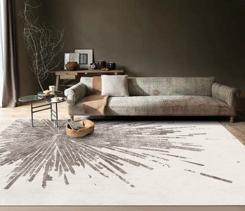 Simple Lines Plain Living Room Bedroom Light Luxury Household Living Room Rugs Bedside Rugs 07 - Image 2