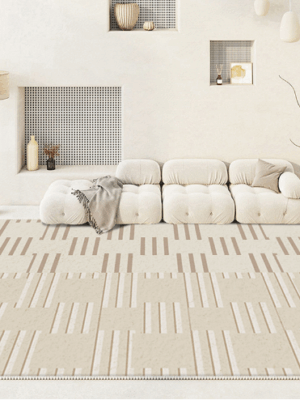 Cream-style Sofa Coffee Table Bedroom Floor Mats Thickened Water Absorbent Faux Cashmere Rug 05