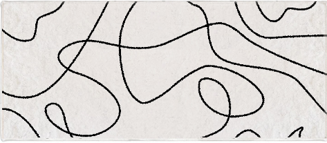 Black And White Line Faux Cashmere Living Room Rug For Domestic Use - Image 7