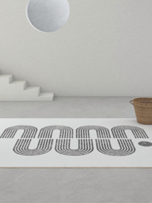 Black and white line faux cashmere carpet Living room home carpet Bedroom plush bedside carpet