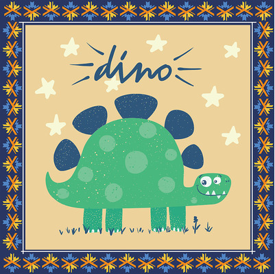 Cute Cartoon Dinosaur Children's Indoor Bedside Blanket Living Room Bedroom Study Crawl Mat Carpet Foot Mats - Image 2