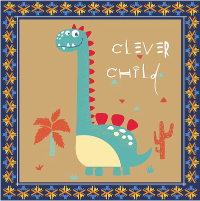 Cute Cartoon Dinosaur Children's Indoor Bedside Blanket Living Room Bedroom Study Crawl Mat Carpet Foot Mats - Image 4