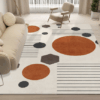 Lovely Simple Pattern Faux Cashmere Rugs For Living Room Bedroom Bedside Rugs Anti-slip Foot Mats