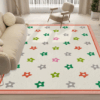 Lovely Simple Pattern Faux Cashmere Rugs For Living Room Bedroom Bedside Rugs Anti-slip Foot Mats