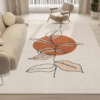 Lovely Simple Pattern Faux Cashmere Rugs For Living Room Bedroom Bedside Rugs Anti-slip Foot Mats