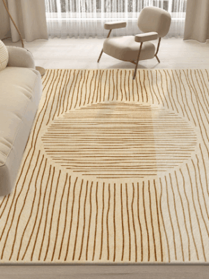 Lovely Simple Pattern Faux Cashmere Rugs For Living Room Bedroom Bedside Rugs Anti-slip Foot Mats