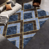 Imitation Animal Fur Geometric Patterns Creative Carpets For Dining Room Bedroom