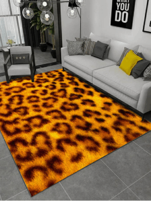 CLeopard-lik Patterns Creative Carpets For Dining Room Bedroom Living Room