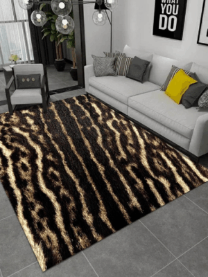 CLeopard-lik Patterns Creative Carpets For Dining Room Bedroom Living Room