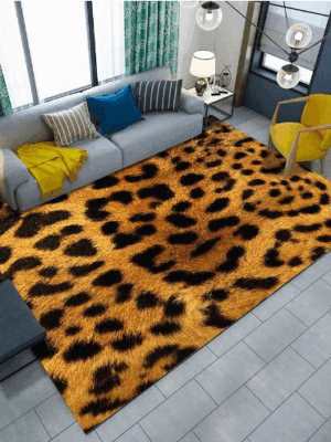 CLeopard-lik Patterns Creative Carpets For Dining Room Bedroom Living Room