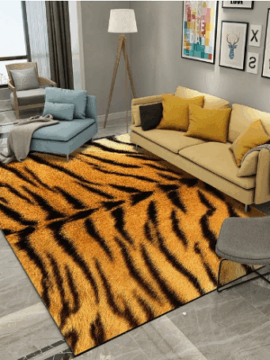 CLeopard-lik Patterns Creative Carpets For Dining Room Bedroom Living Room