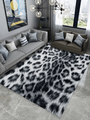 CLeopard-lik Patterns Creative Carpets For Dining Room Bedroom Living Room