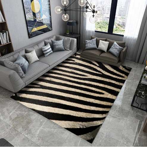 Zebra Stripes Patterns Creative Carpets For Dining Room Bedroom Living Room