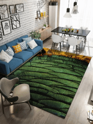 Peacock Feather Patterns Creative Carpets For Dining Room Bedroom Living Room