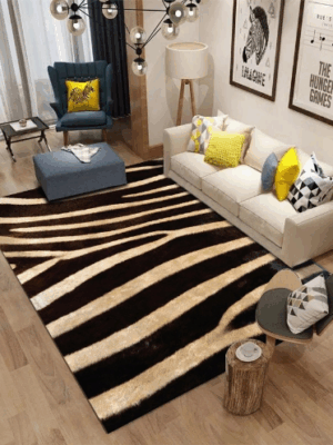 Zebra Stripes Patterns Creative Carpets For Dining Room Bedroom Living Room