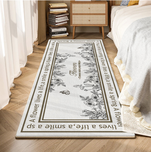 Vintage Living Room Shaggy Rug Light Luxury Lambswool Bedroom Sofa Coffee Table Rug Floating Window Mat - Image 4