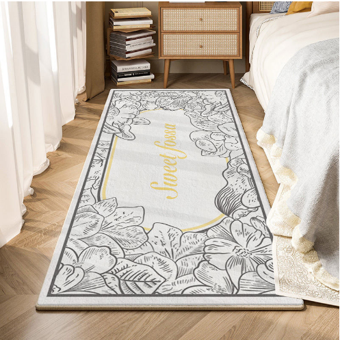 Vintage Living Room Shaggy Rug Light Luxury Lambswool Bedroom Sofa Coffee Table Rug Floating Window Mat - Image 5