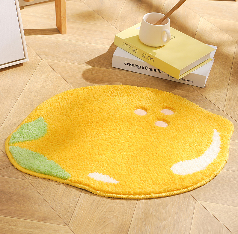 Cute Fruits Extra Soft Bath Mats Absorbent Non-Slip Bathroom Rugs