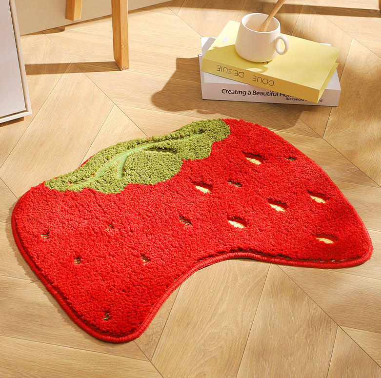 Cute Fruits Extra Soft Bath Mats Absorbent Non-Slip Bathroom Rugs - Image 4