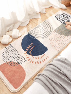 Cute Living Room Shaggy Rug Light Luxury Lambswool Bedroom Sofa Coffee Table Rug Floating Window Mat 10