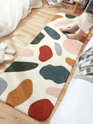 Cute Living Room Shaggy Rug Light Luxury Lambswool Bedroom Sofa Coffee Table Rug Floating Window Mat 12