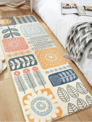 Cute Living Room Shaggy Rug Light Luxury Lambswool Bedroom Sofa Coffee Table Rug Floating Window Mat 17