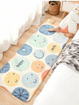 Cute Living Room Shaggy Rug Light Luxury Lambswool Bedroom Sofa Coffee Table Rug Floating Window Mat 21