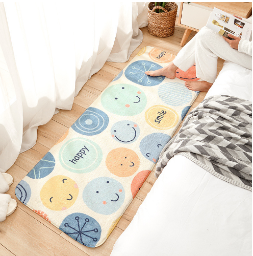 Cute Living Room Shaggy Rug Light Luxury Lambswool Bedroom Sofa Coffee Table Rug Floating Window Mat 21