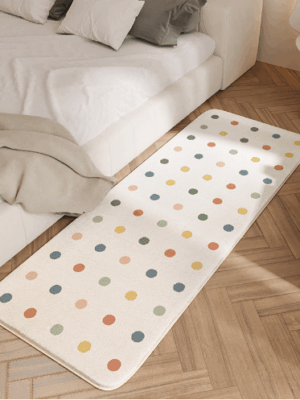 Cute Living Room Shaggy Rug Light Luxury Lambswool Bedroom Sofa Coffee Table Rug Floating Window Mat 23