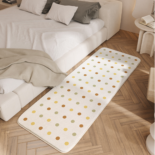 Cute Living Room Shaggy Rug Light Luxury Lambswool Bedroom Sofa Coffee Table Rug Floating Window Mat 25