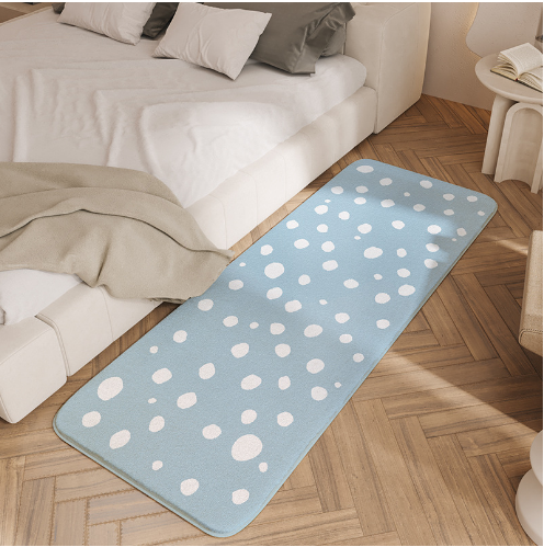 Cute Living Room Shaggy Rug Light Luxury Lambswool Bedroom Sofa Coffee Table Rug Floating Window Mat 26