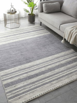 Wabi-sabi Style Faux Cashmere Home Living Room Sofa Coffee Table Rug Bedroom Bedside Rug Washable Rug 01