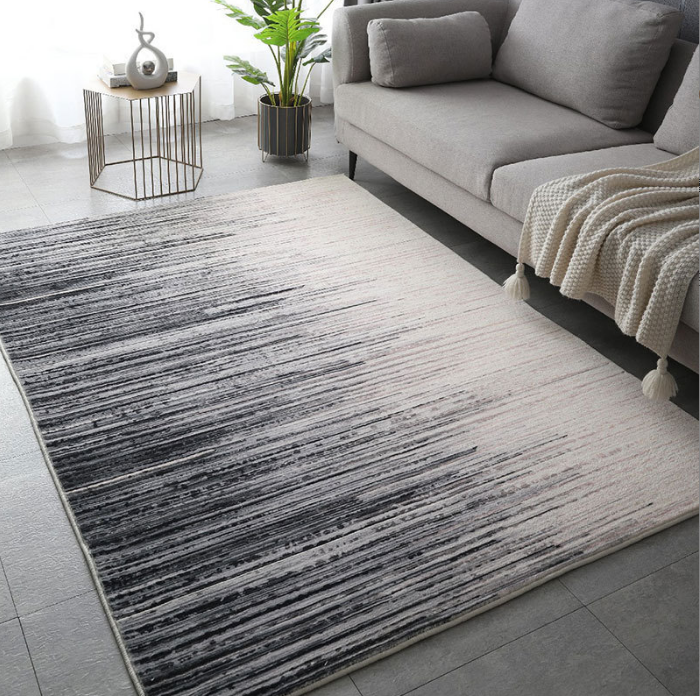 Wabi-sabi Style Faux Cashmere Home Living Room Sofa Coffee Table Rug Bedroom Bedside Rug Washable Rug 02