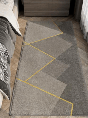 Vintage Minimalist Pattern Living Room Shaggy Rug Light Luxury Lambswool Bedroom Sofa Coffee Table Rug Floating Window Mat 07