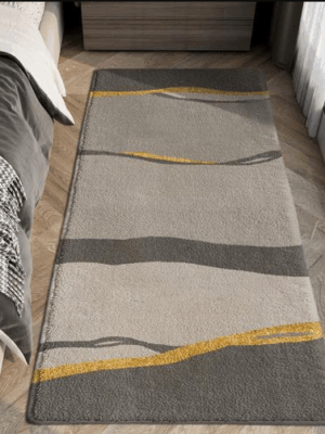 Vintage Minimalist Pattern Living Room Shaggy Rug Light Luxury Lambswool Bedroom Sofa Coffee Table Rug Floating Window Mat 08