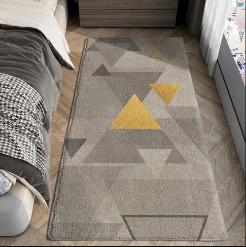 Vintage Minimalist Pattern Living Room Shaggy Rug Light Luxury Lambswool Bedroom Sofa Coffee Table Rug Floating Window Mat 10