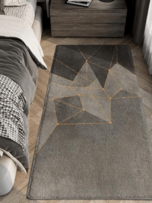 Vintage Minimalist Pattern Living Room Shaggy Rug Light Luxury Lambswool Bedroom Sofa Coffee Table Rug Floating Window Mat 12