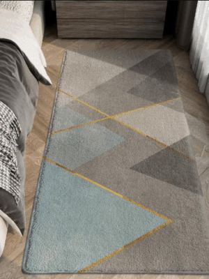 Vintage Minimalist Pattern Living Room Shaggy Rug Light Luxury Lambswool Bedroom Sofa Coffee Table Rug Floating Window Mat 14