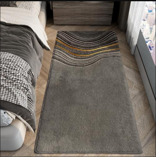 Vintage Minimalist Pattern Living Room Shaggy Rug Light Luxury Lambswool Bedroom Sofa Coffee Table Rug Floating Window Mat 16