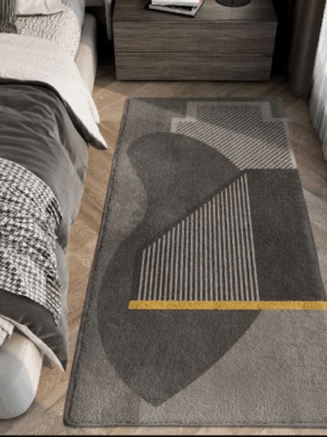 Vintage Minimalist Pattern Living Room Shaggy Rug Light Luxury Lambswool Bedroom Sofa Coffee Table Rug Floating Window Mat 18