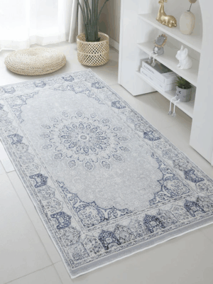 Light Luxury Vintage Living Room Faux Cashmere Sofa Rug Carpet Bedroom Bedside Rug Machine Washable Plush Floor Mats 04