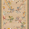 Vintage Yellow Flowers Faux Cashmere Rugs For Living Room Bedroom Bedside Rugs Anti-slip Foot Mats