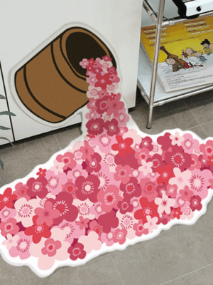 Creative Fun Rainbow Paint Bucket Pattern Niche Art Design Bedroom Living Room Home Carpets 03