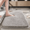 Simple Solid Colour Thickened Absorbent Non-slip Family Bathroom Doorway Entrance Mats 02